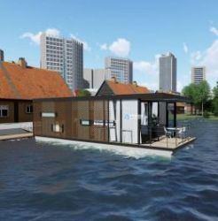 休閑時(shí)尚水上房屋設(shè)計(jì)